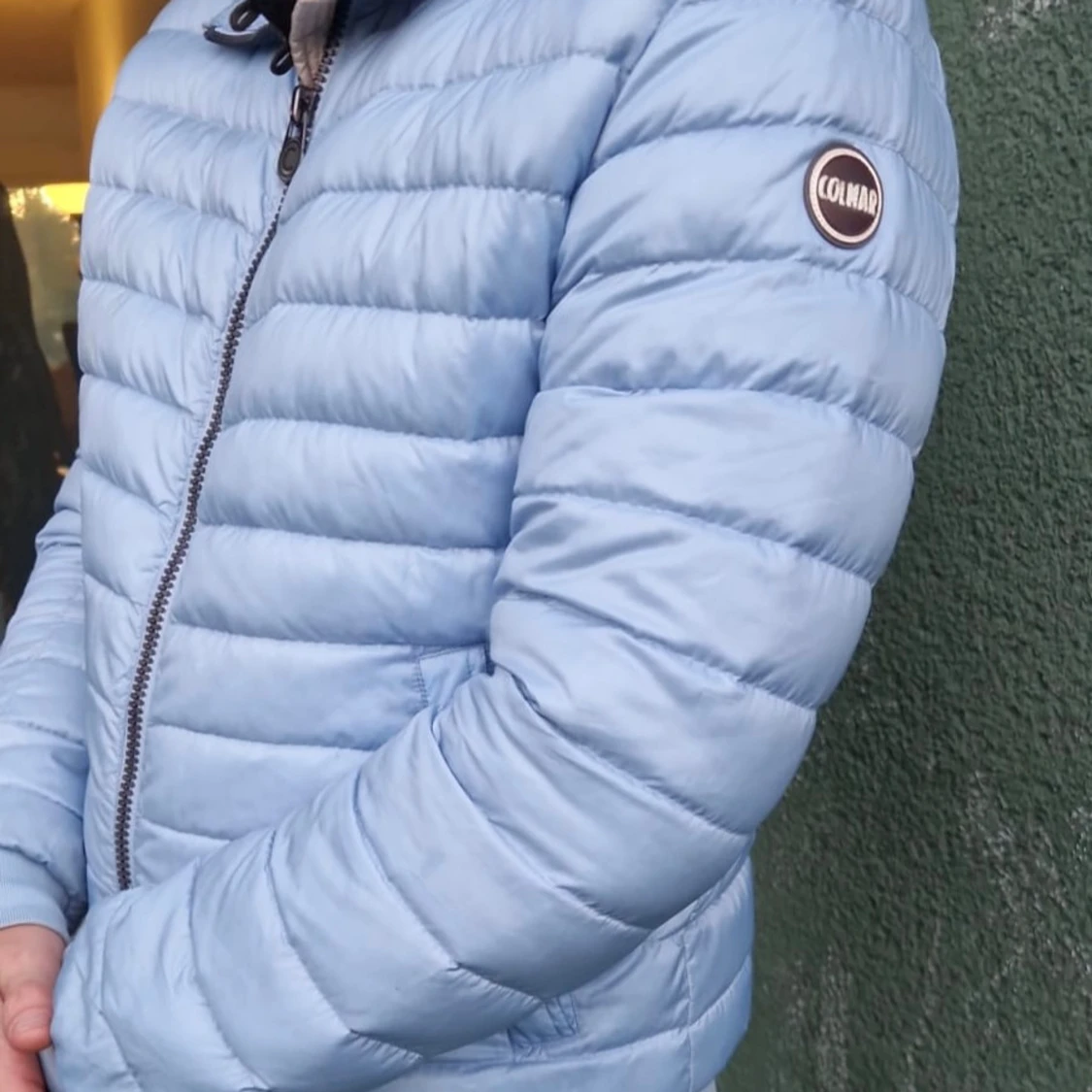 Ljusblå Colmar pufferjacka herr storlek M/L - 1