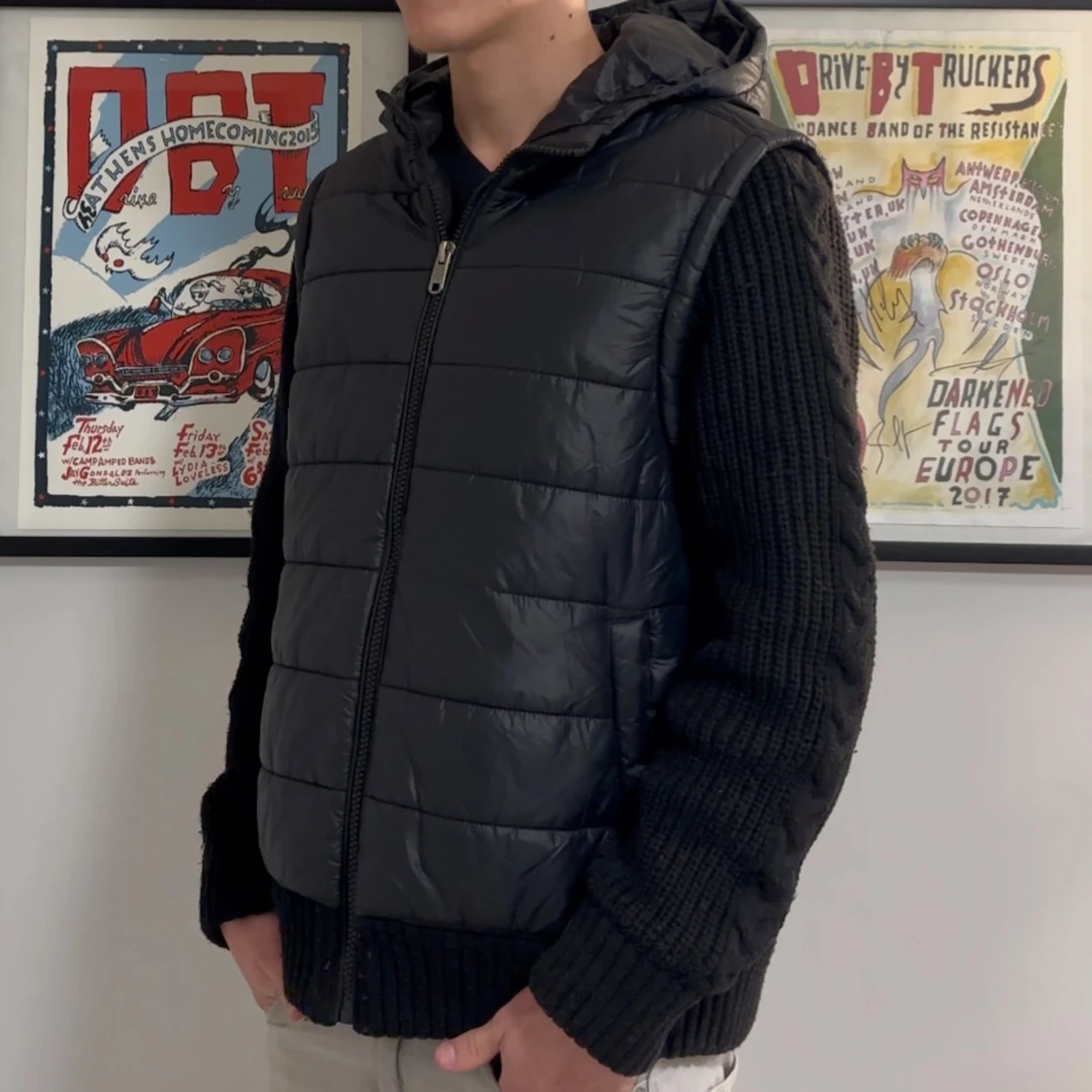 Stickad fodrad Cardigan/jacka - 1