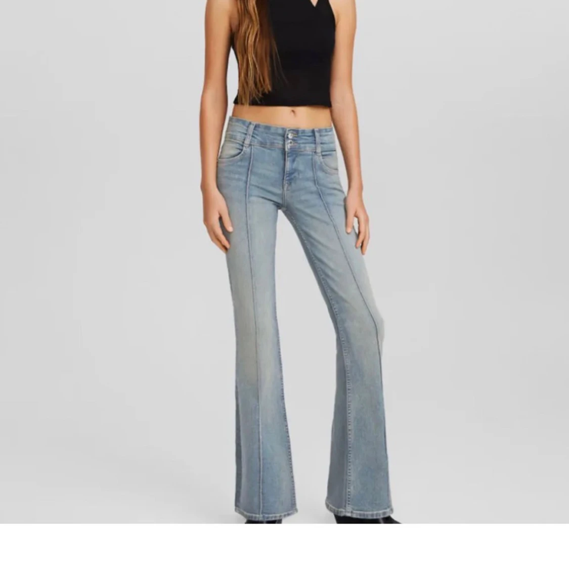 Lågmidjade bootcut jeans - 3