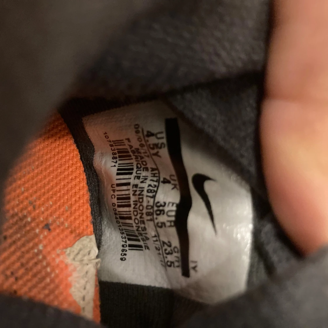 Nike Hypervenom grå/orange fotbollsskor - 4