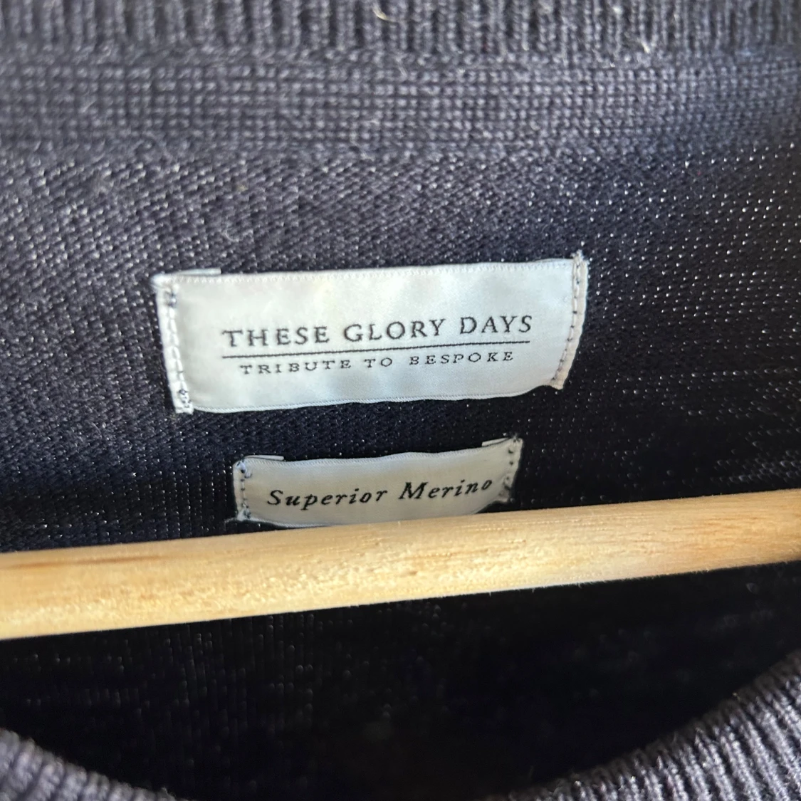 Blå merinoullströja These Glory Days - 2