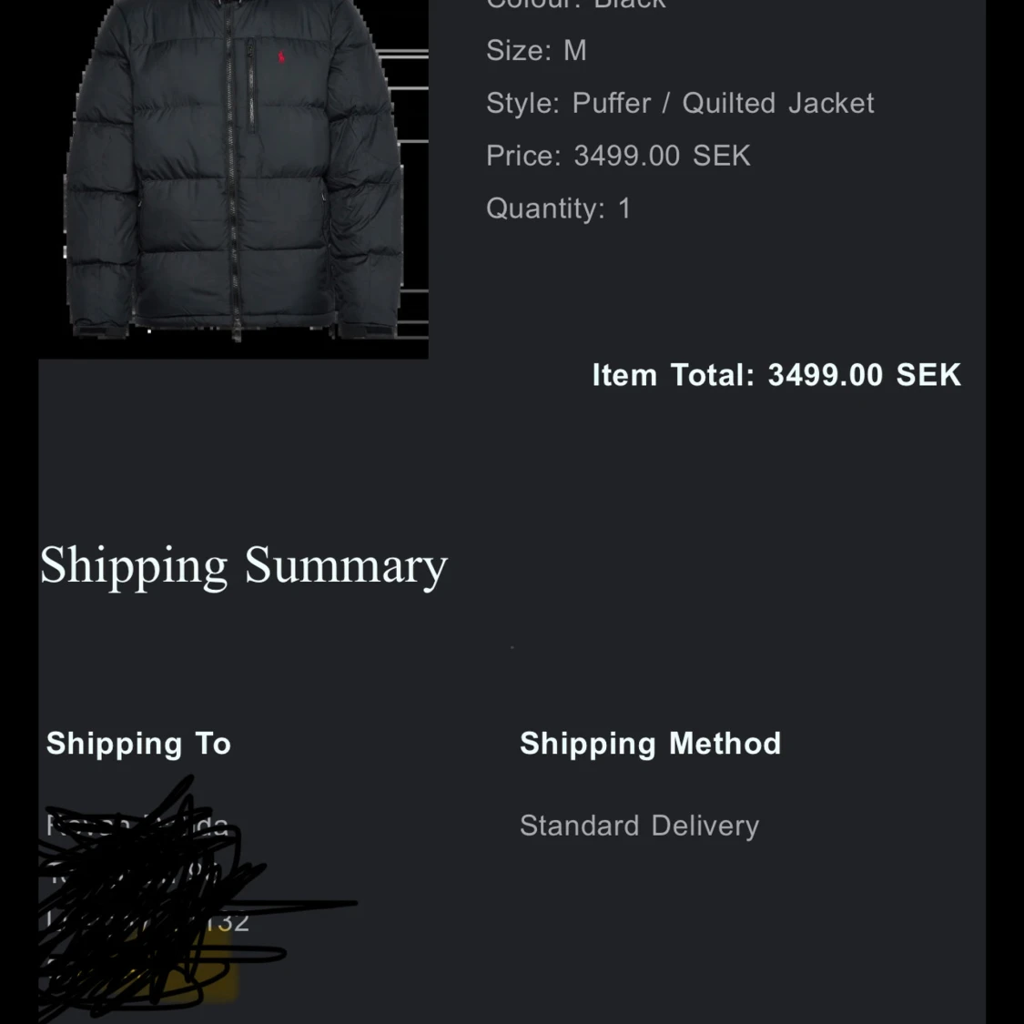 Svart pufferjacka från Polo Ralph Lauren - 3