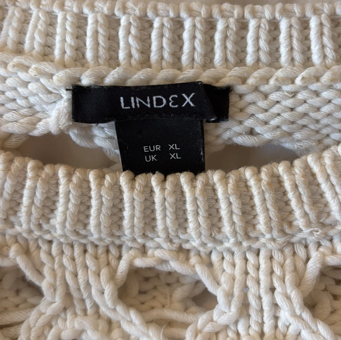 Vit stickad tröja  - 3