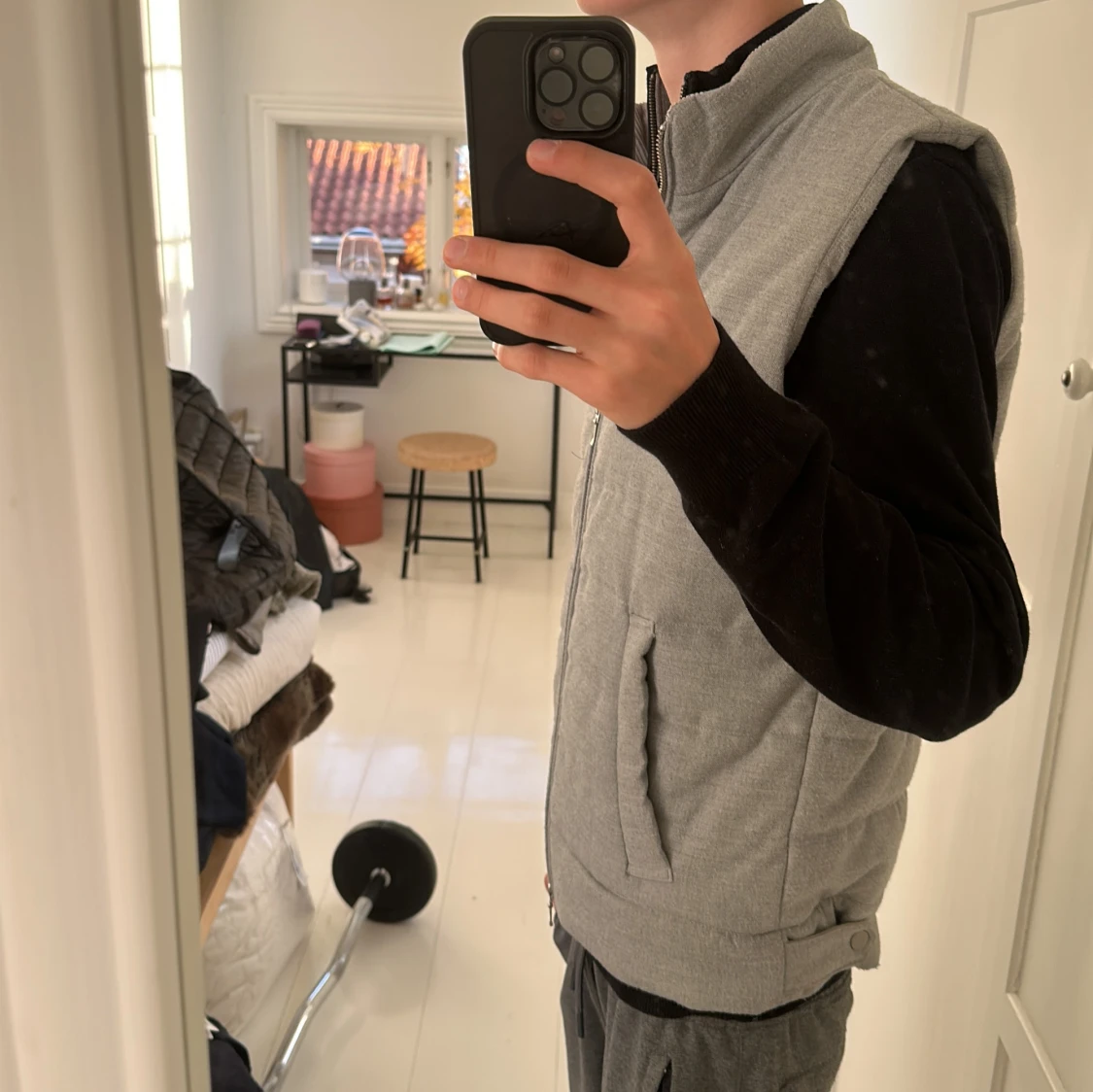 Grå väst Dressmann S - 1