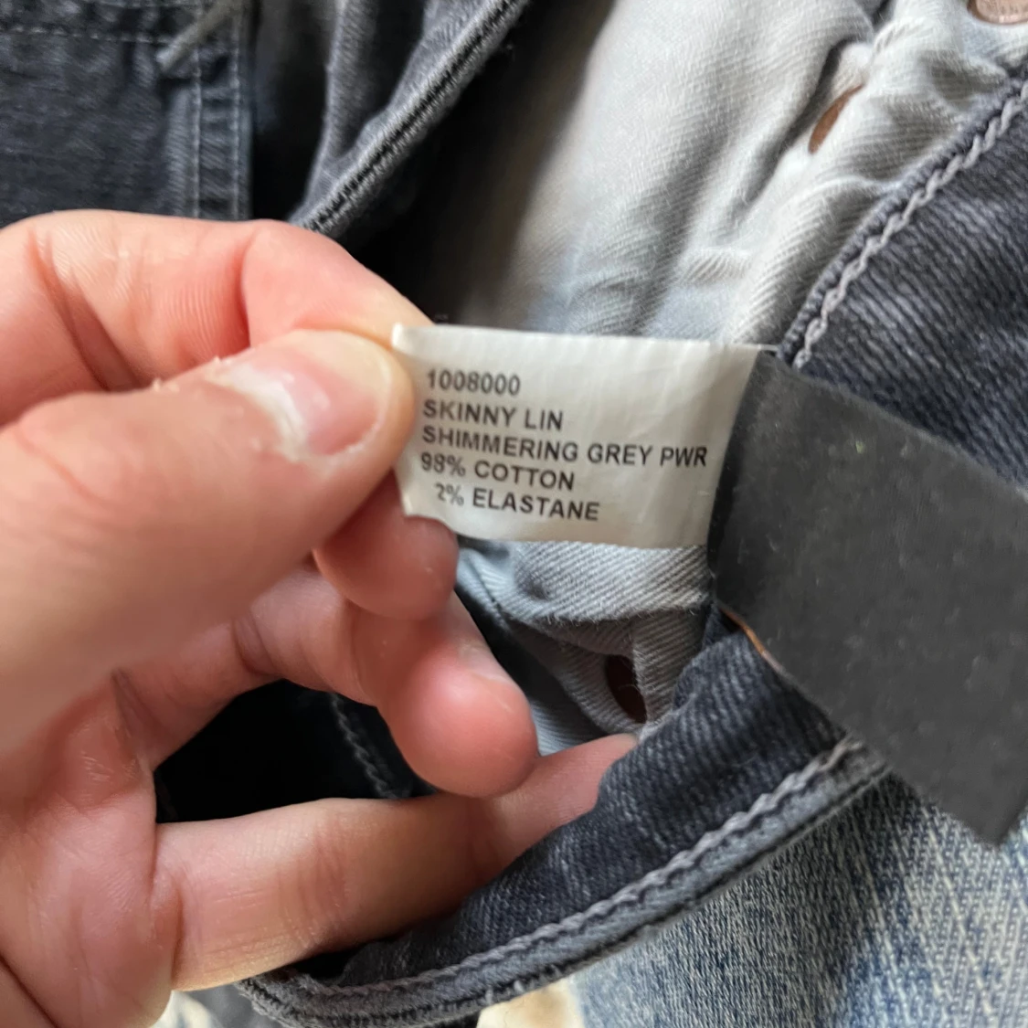 Nudie Jeans Skinny Lin grå jeans - 1