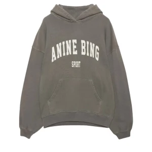 Anine Bing hoodie - Oversize khakigrön hoodie från Anine Bing Sport. Använd fåtal gånger 🤎