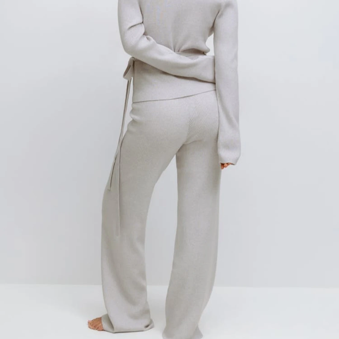 Stickad lounge byxor  - 1