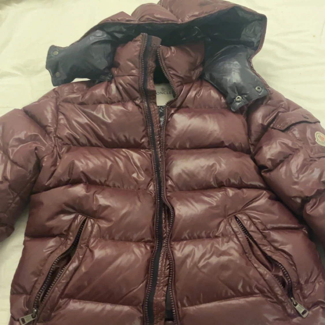 Mörkbrun Moncler jacka