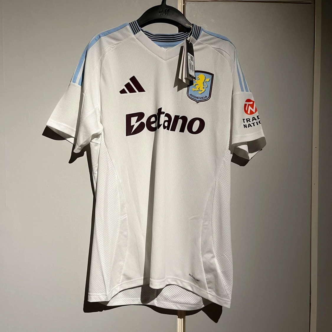 Aston Villa vit matchtröja Adidas L