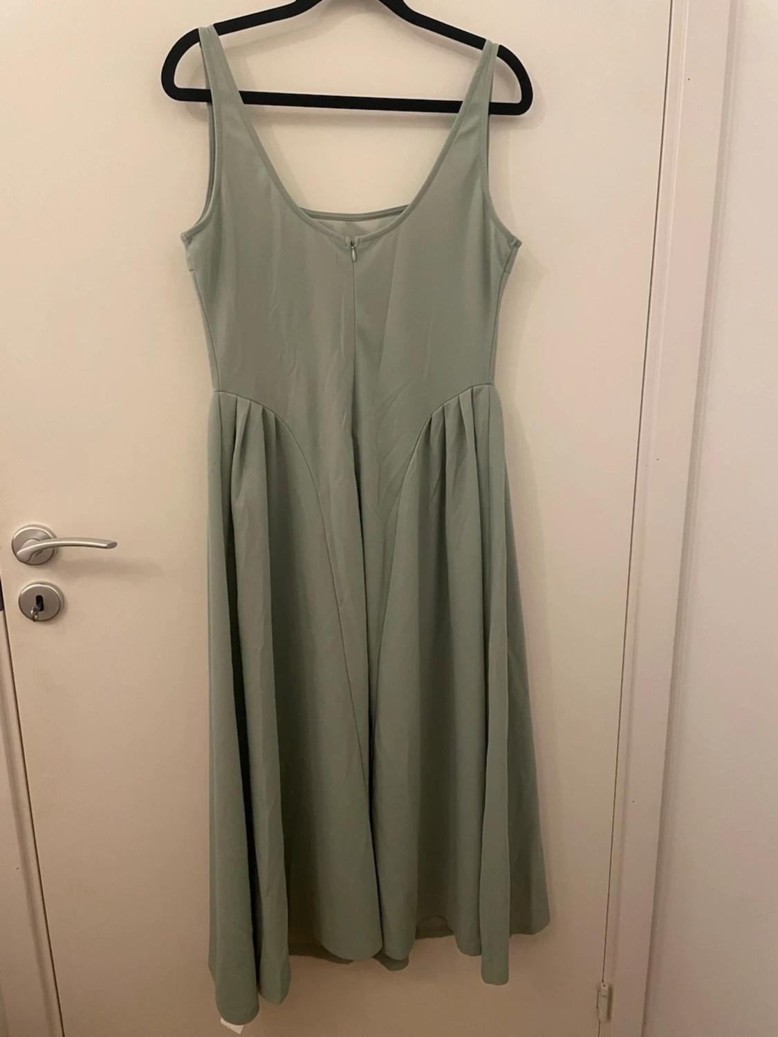 Ljusgrön långklänning med dragkedja - 2