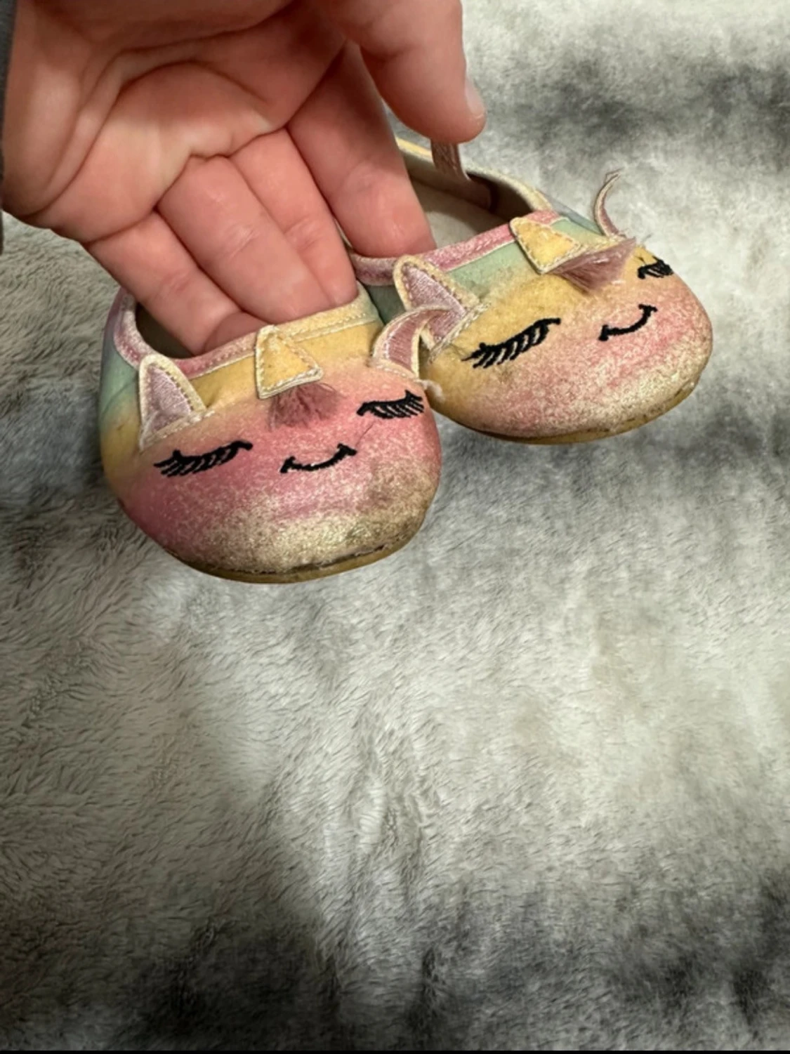 Färgglada ballerinaskor med enhörningsmotiv - 5