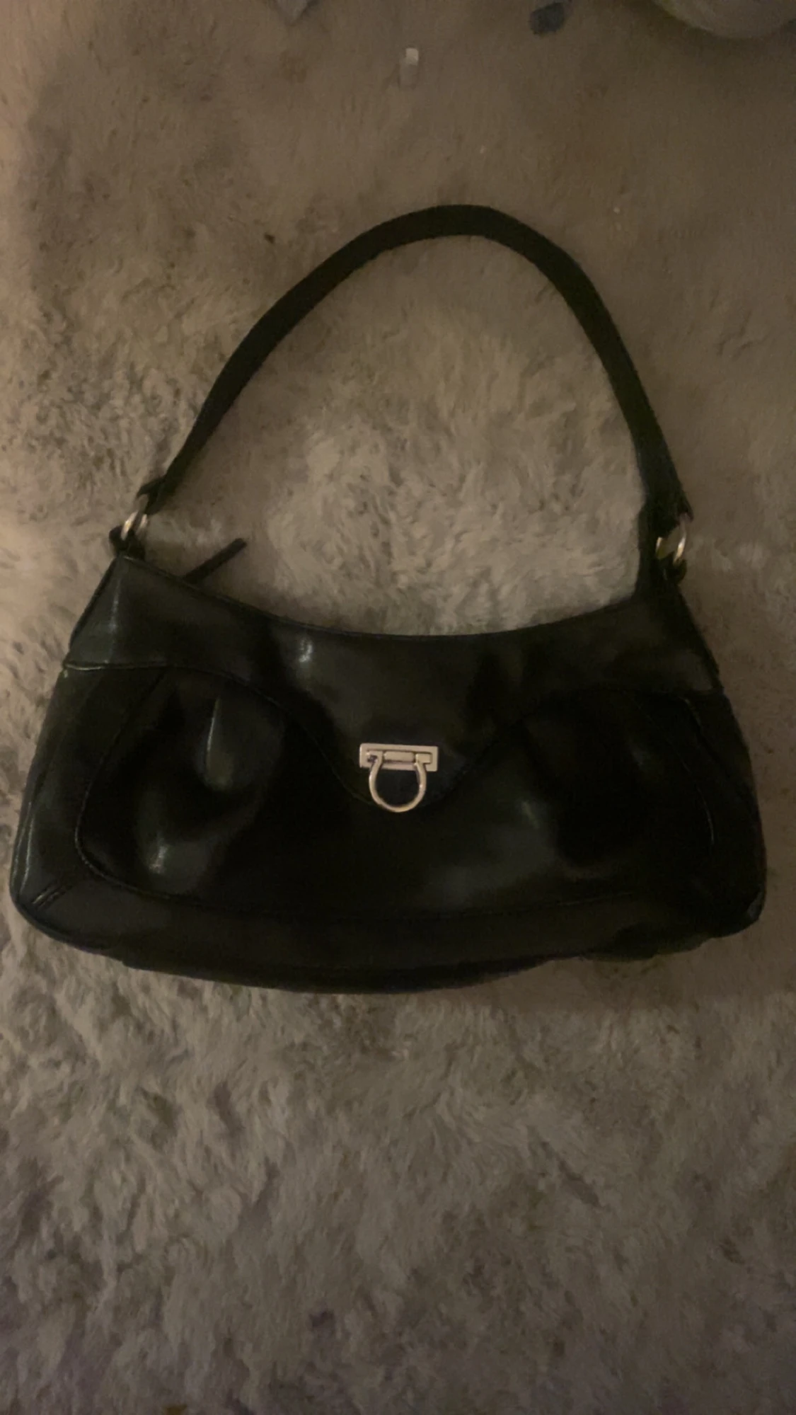 Vintage svart väska