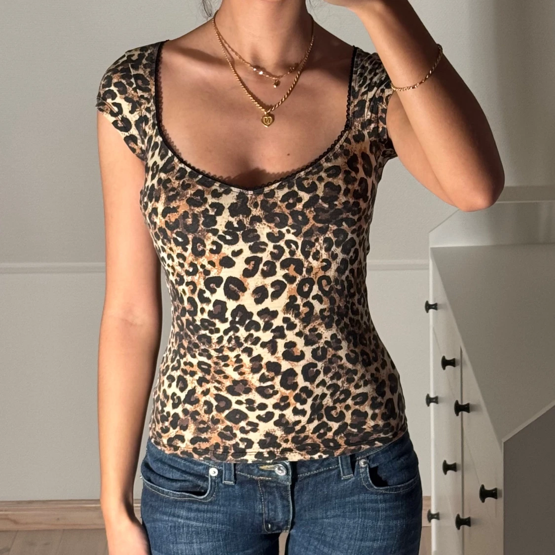 Leopard topp från Nelly