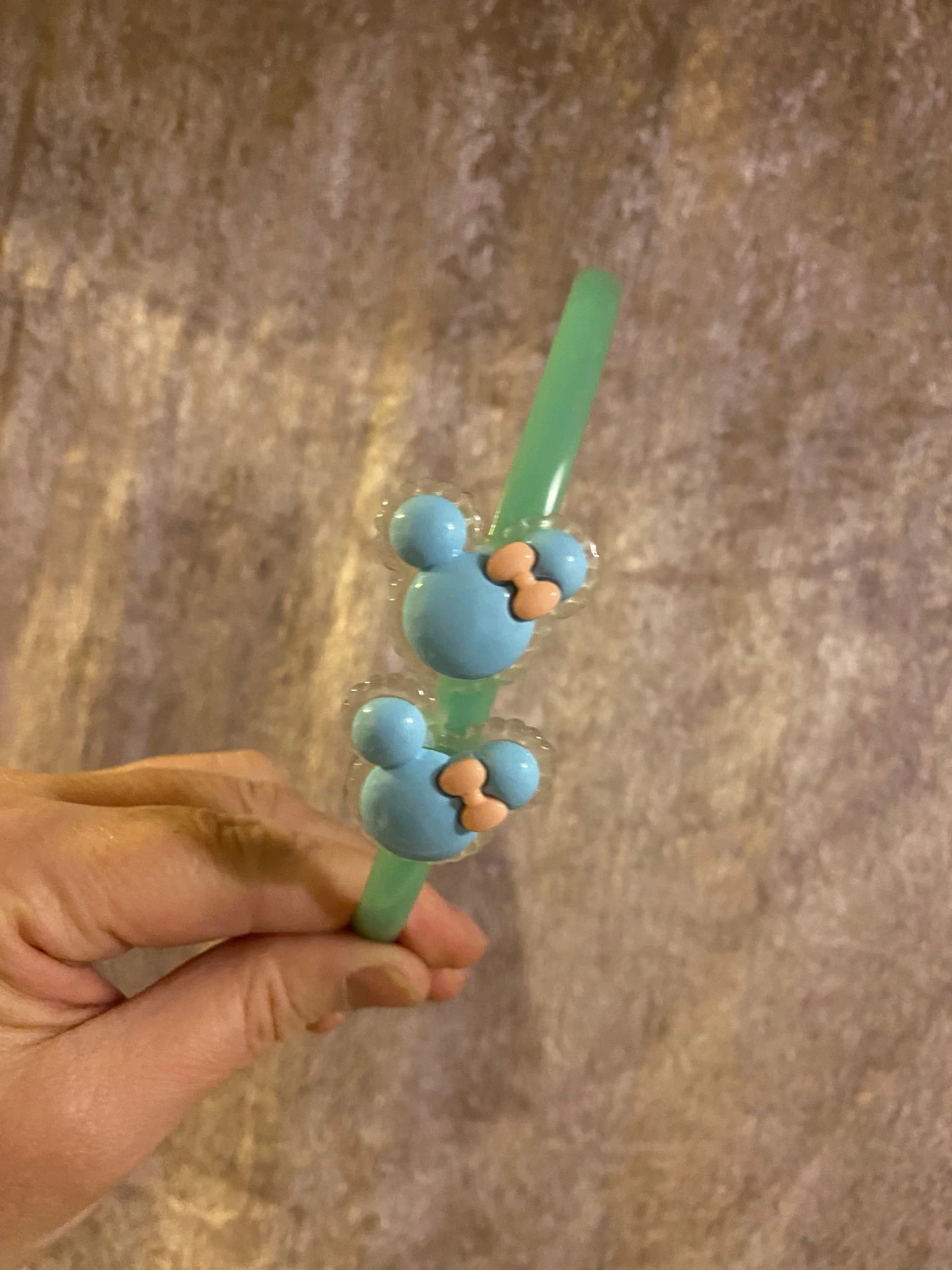 Söta diadem med musöron och rosett - 3