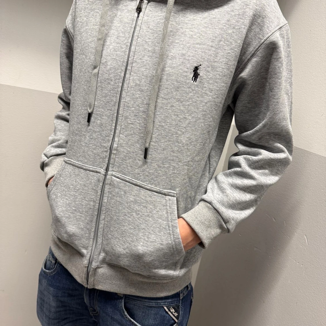 Grå hoodie från Polo Ralph Lauren