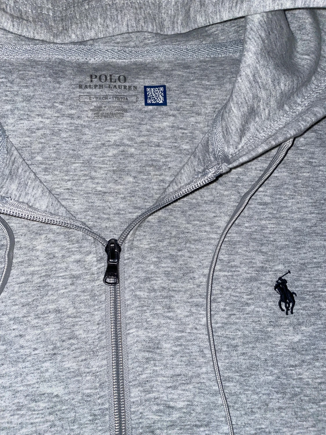 Grå zip hoodie från Polo Ralph Lauren - 1