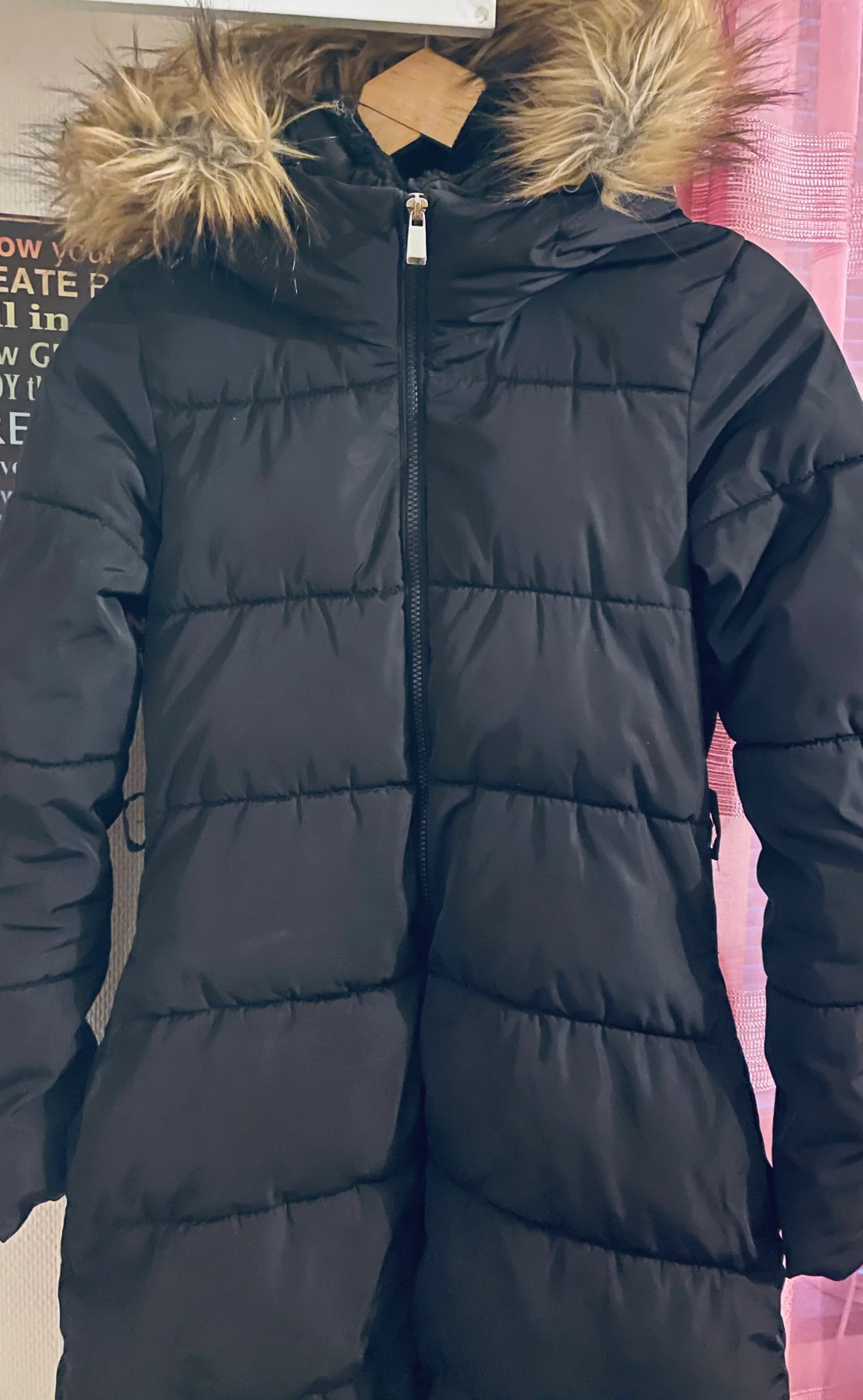 Svart lång jacka  från Lindex - 1