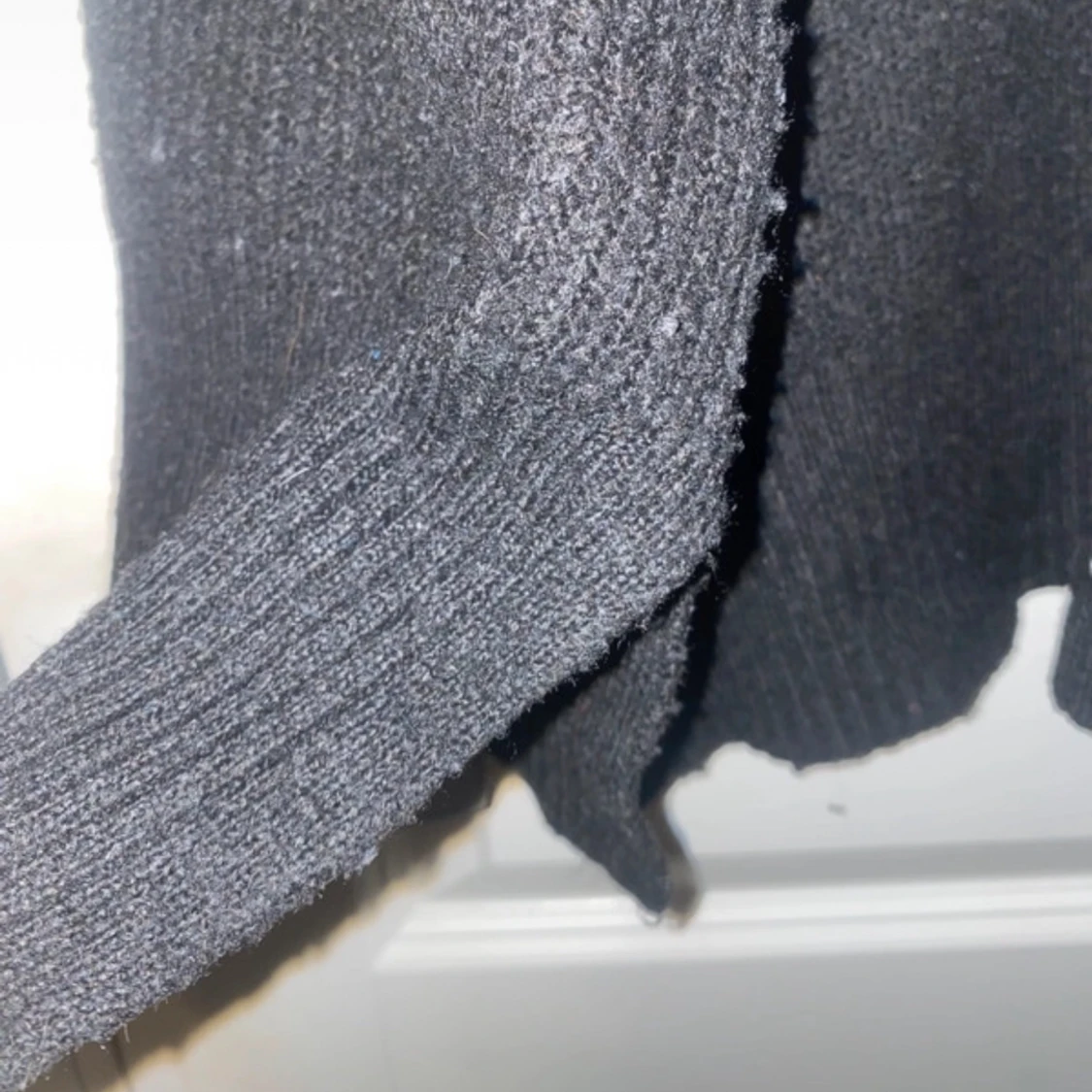 Svart stickad polotröja från 157 - 2