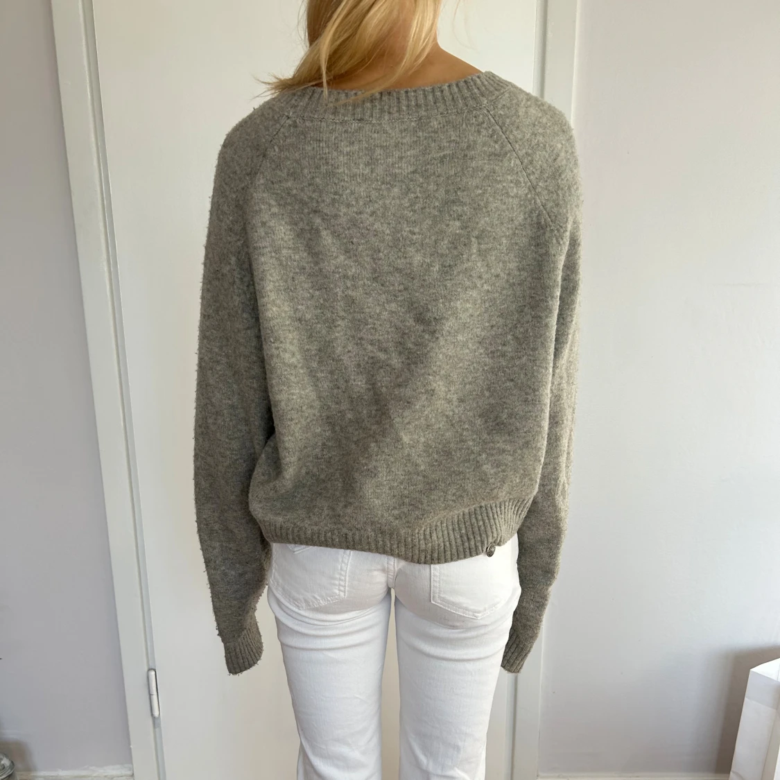 Grå kofta från Zara, croppad - 2