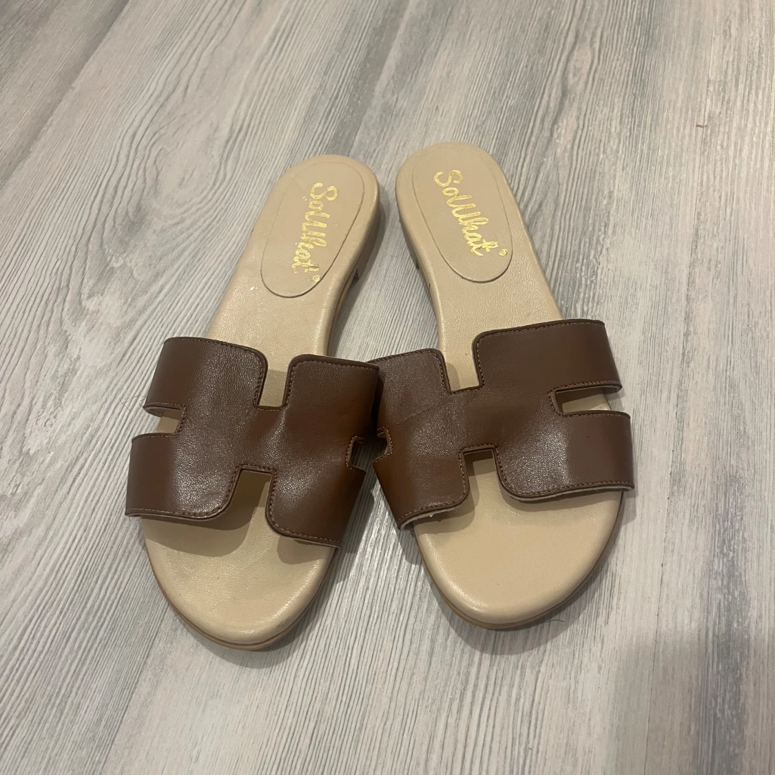 Bruna sandaler från SoWhat, stl 40