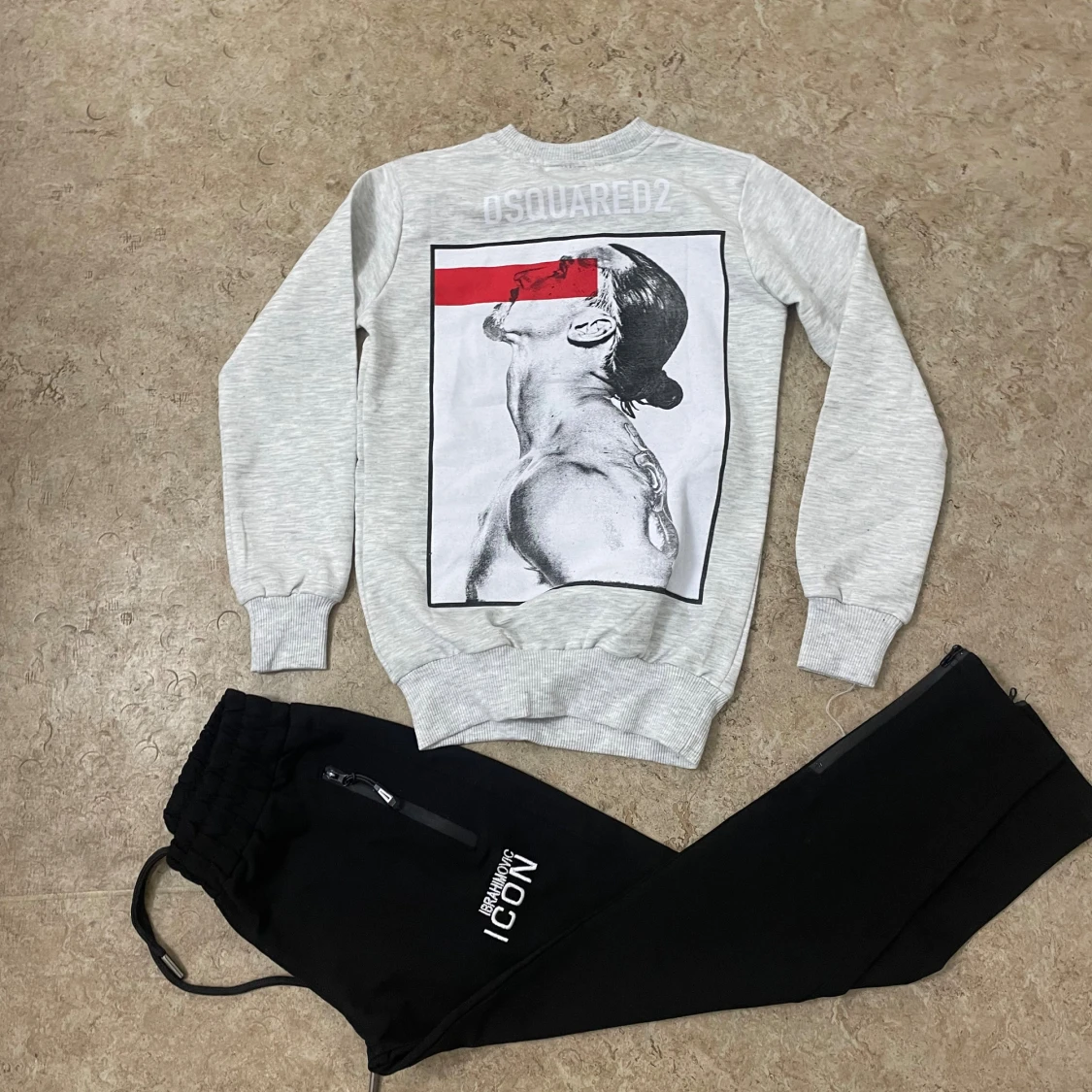 Grå ICON tröja Dsquared2 x Ibrahimovic - 1