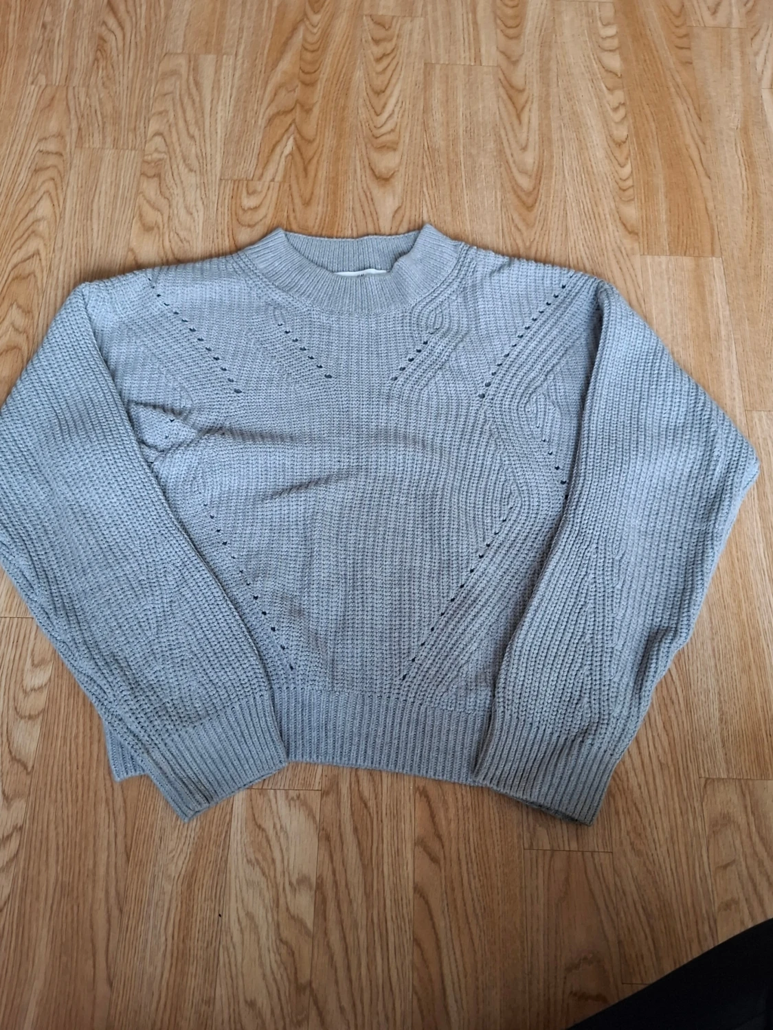 Grå stickad tröja från H&M - 2