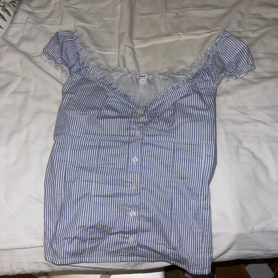 Blårandig blus från Subdued - 2