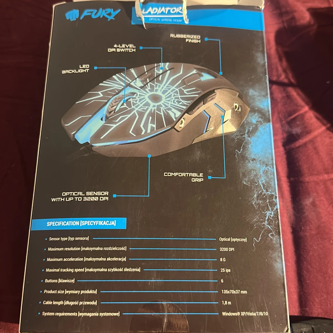 Fury Gladiator Optical Gaming Mouse - 4