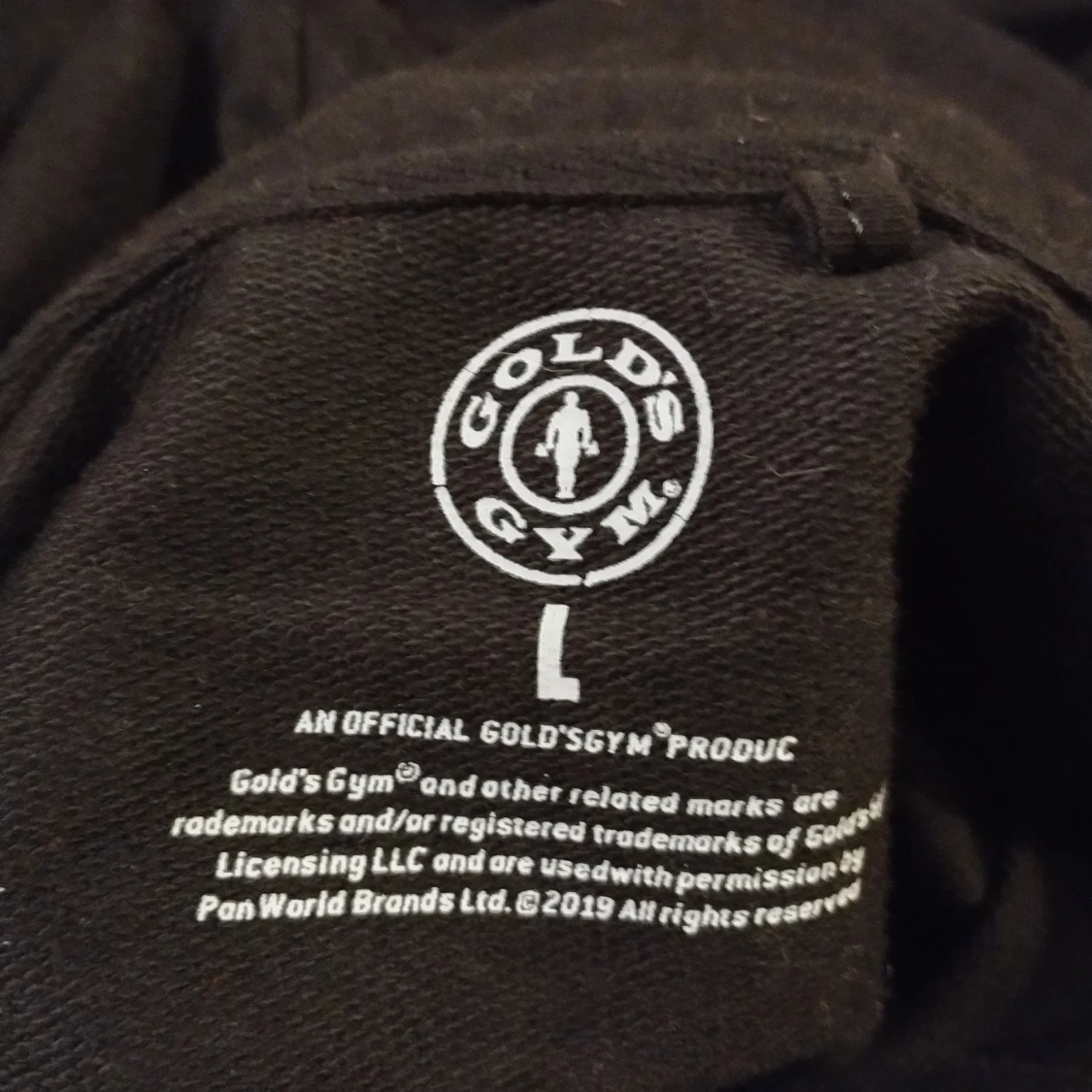 Gold's Gym svart hoodie utan ärmar - 1