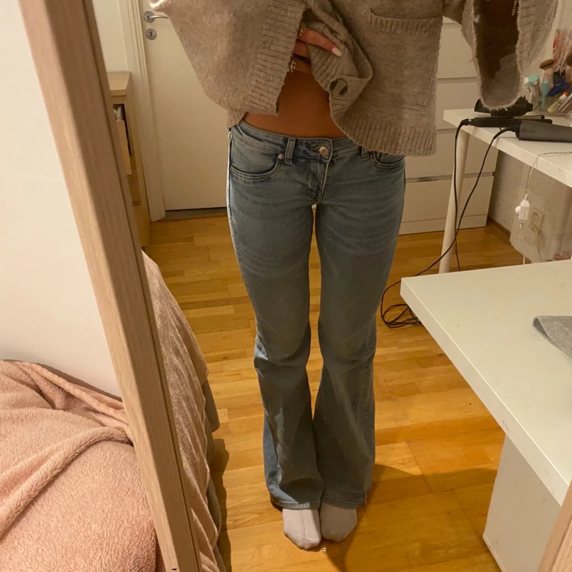 Bootcut ljusblå jeans