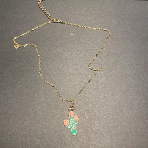 Halsband - Ett halsband med en kaktusberlock, fick i present för några år sen men har inte kommit till användning