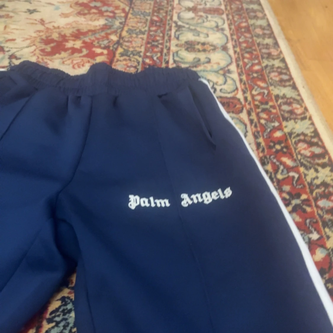 Palm Angels blå trackpants med vita ränder - 2