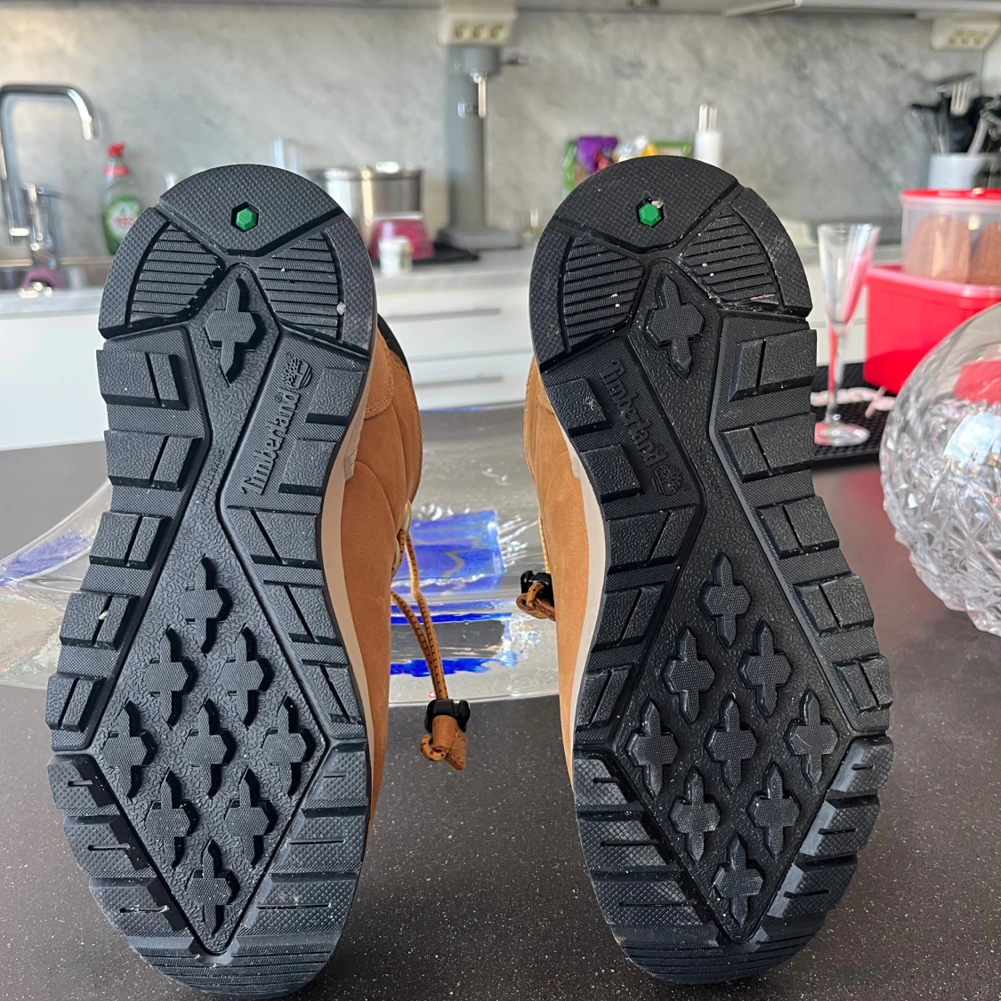 Bruna Timberland kängor med snörning - 2