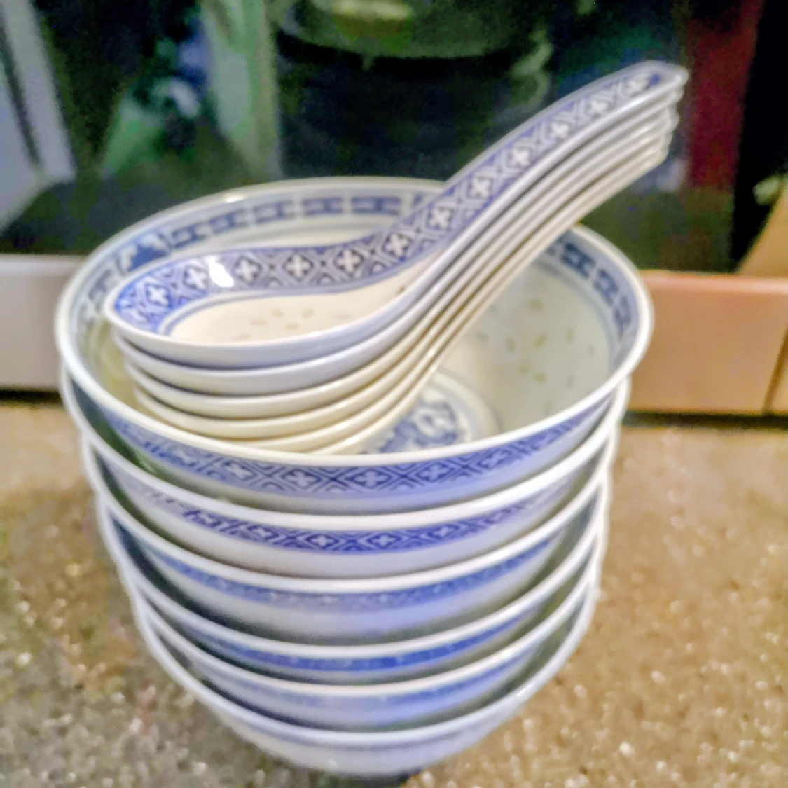 6st Kinesiska Skålar Och Skedar  - 2