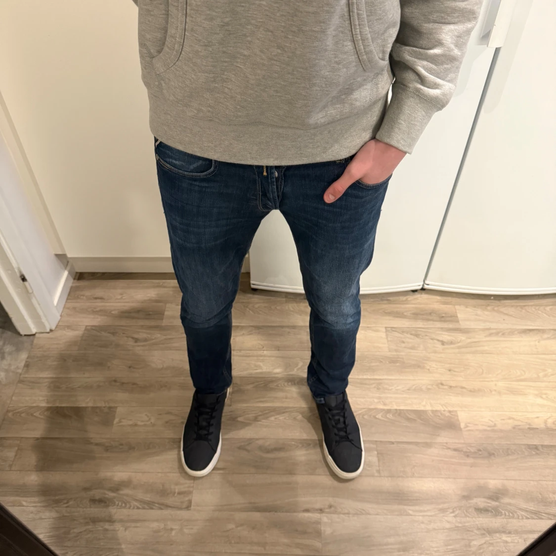 Replay Grover 573 Jeans Marinblå W29 L32  - 4