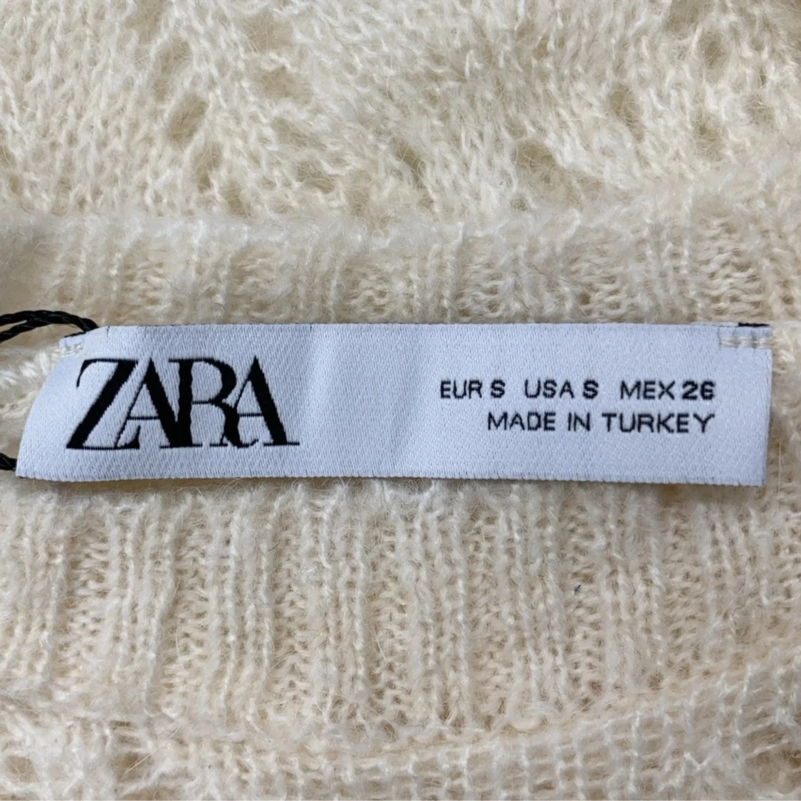 Vit stickad spets tröja - 2