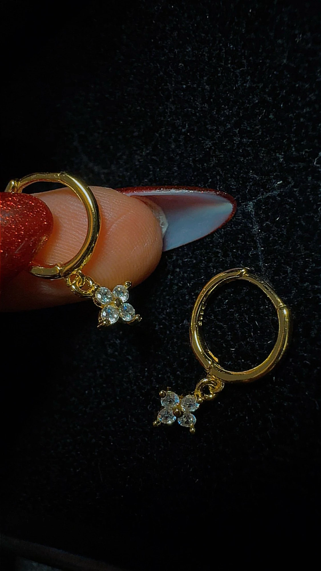 Guld örhängen hoops 18k - 2