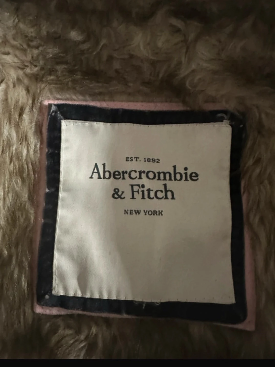 Ljusrosa teddyjacka Abercrombie & Fitch - 1