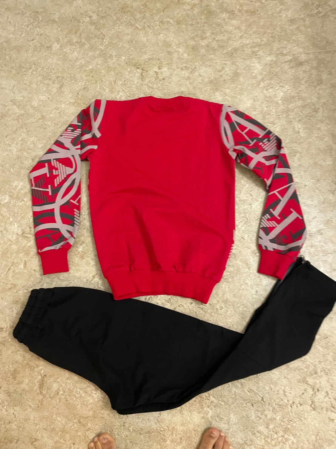 Svarta mjukisbyxor med dragkedja - 1