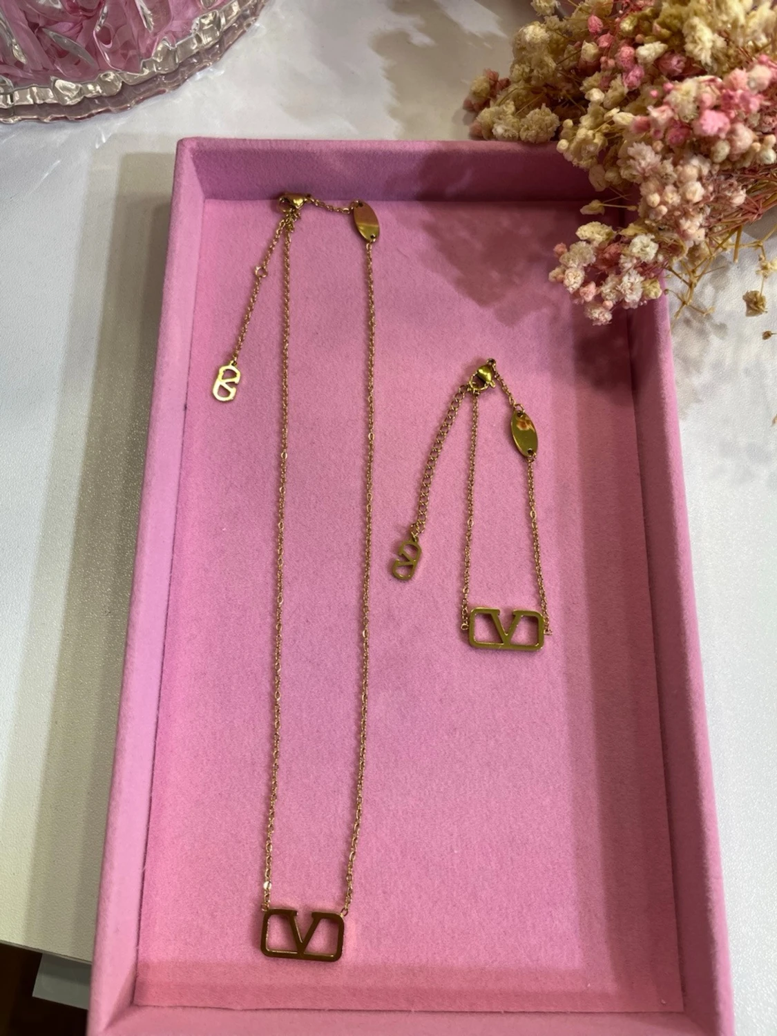 18k guldpläterad set - 1