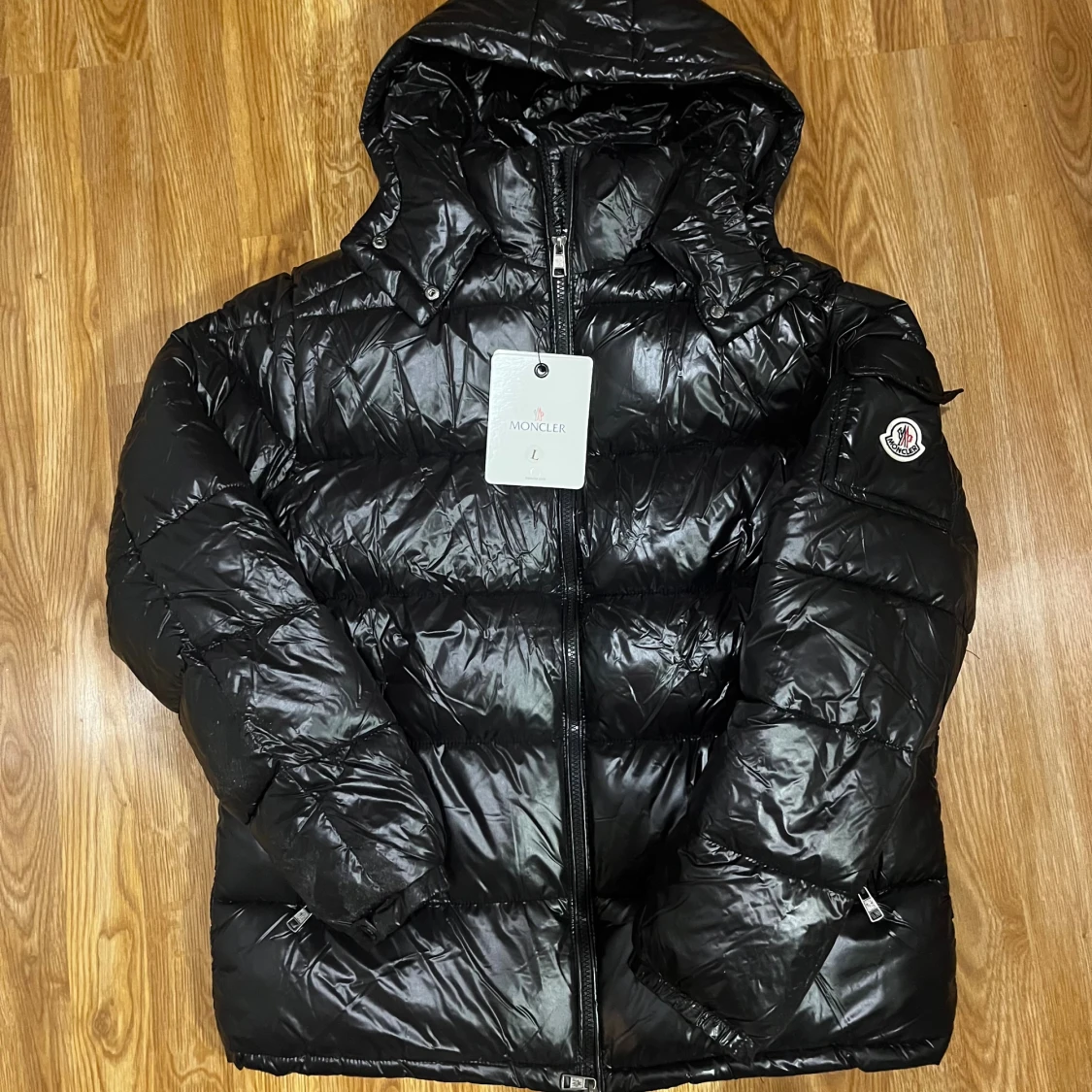 Svart pufferjacka från Moncler