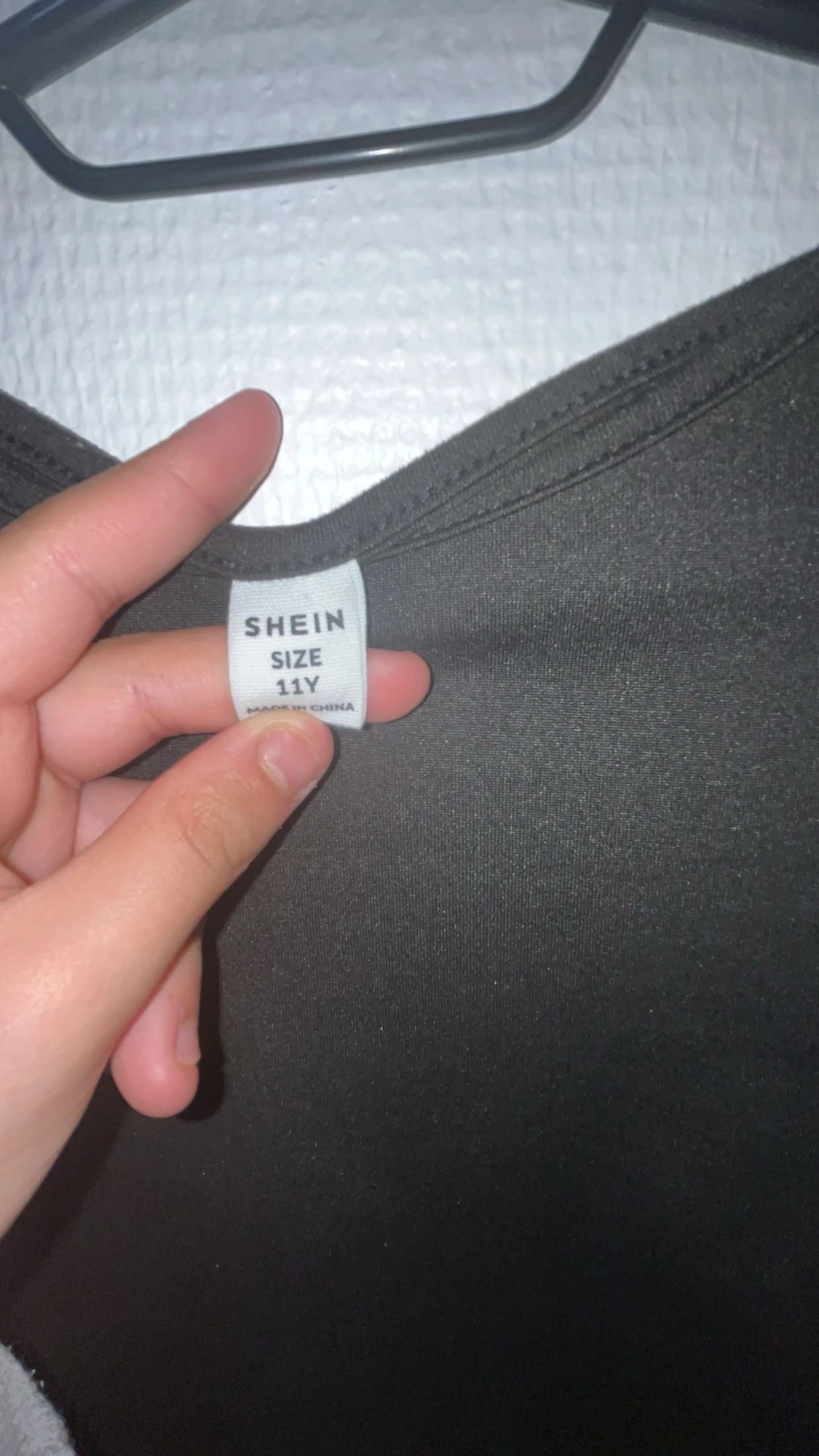 Svart croppad långärmad topp Shein - 2