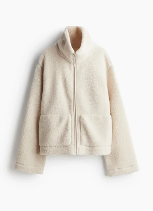 Beige teddyjacka med dragkedja - Jättesnygg teddyjacka, skriv för fler bilder på hur den ser ut på💘