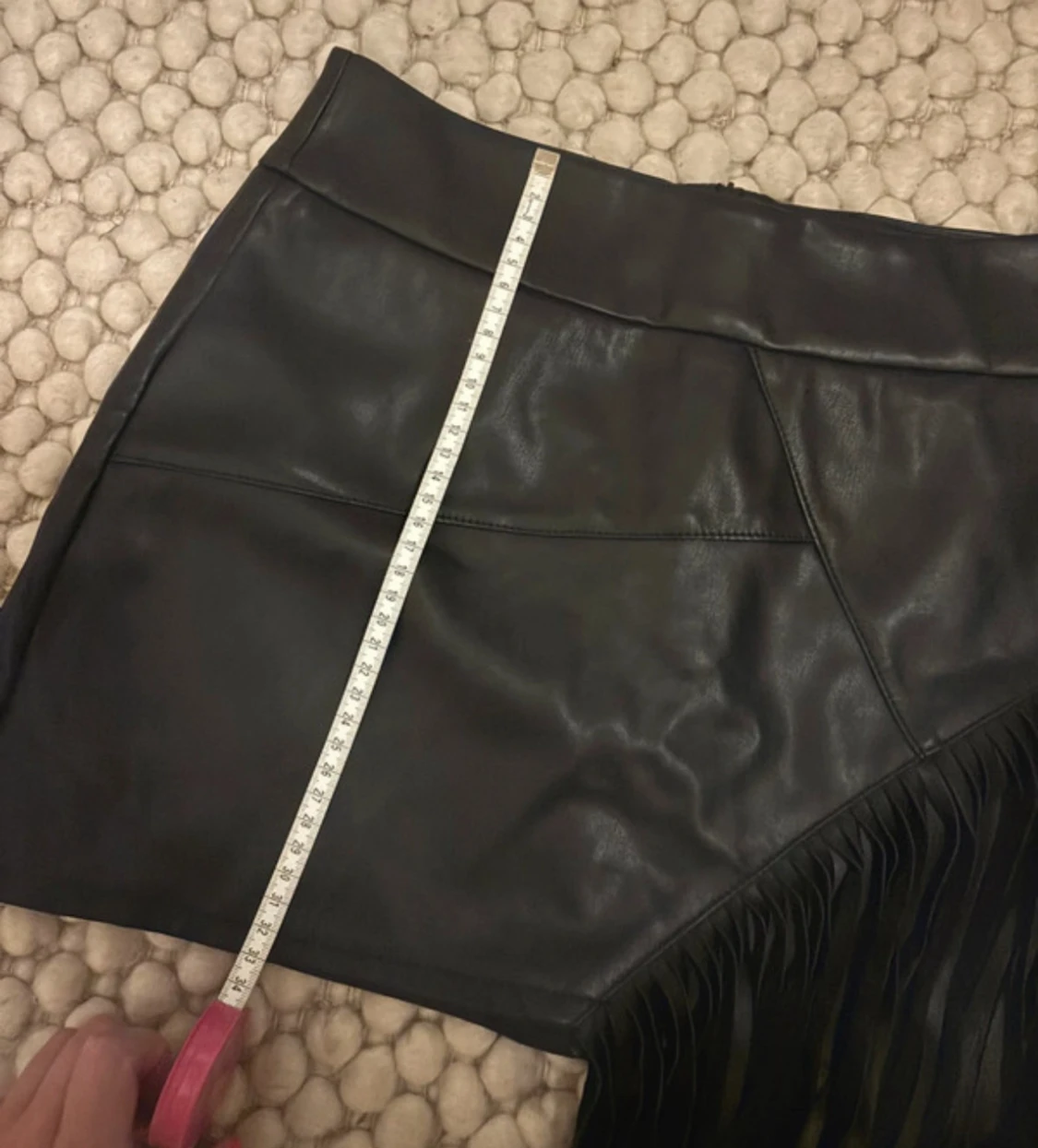 Vintage skinnkjol med fransar från J’AIME - 5