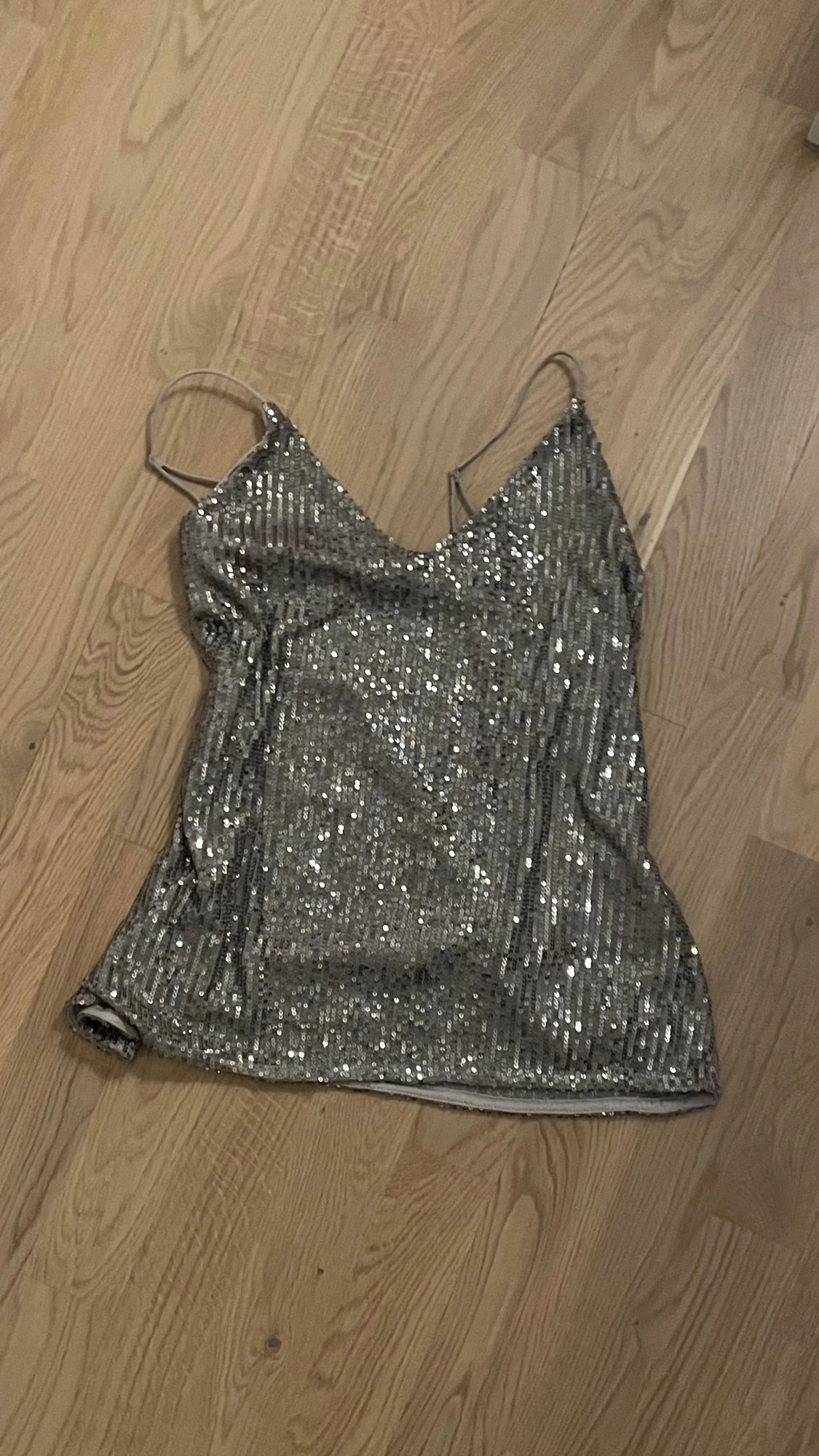 Glittrig silver topp  - 1