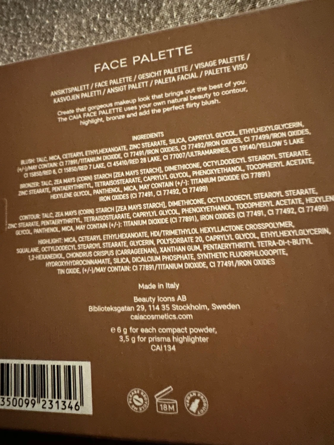 CAIA Face Palette Sassy - 1