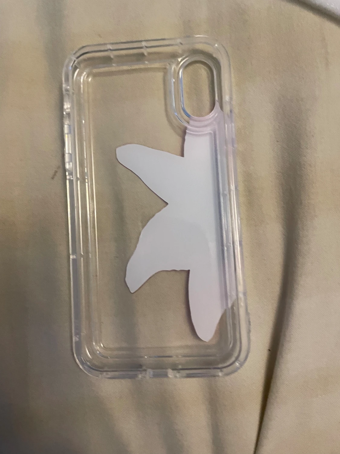 Genomskinligt mobilskal med rosa blomma – nytt - 3