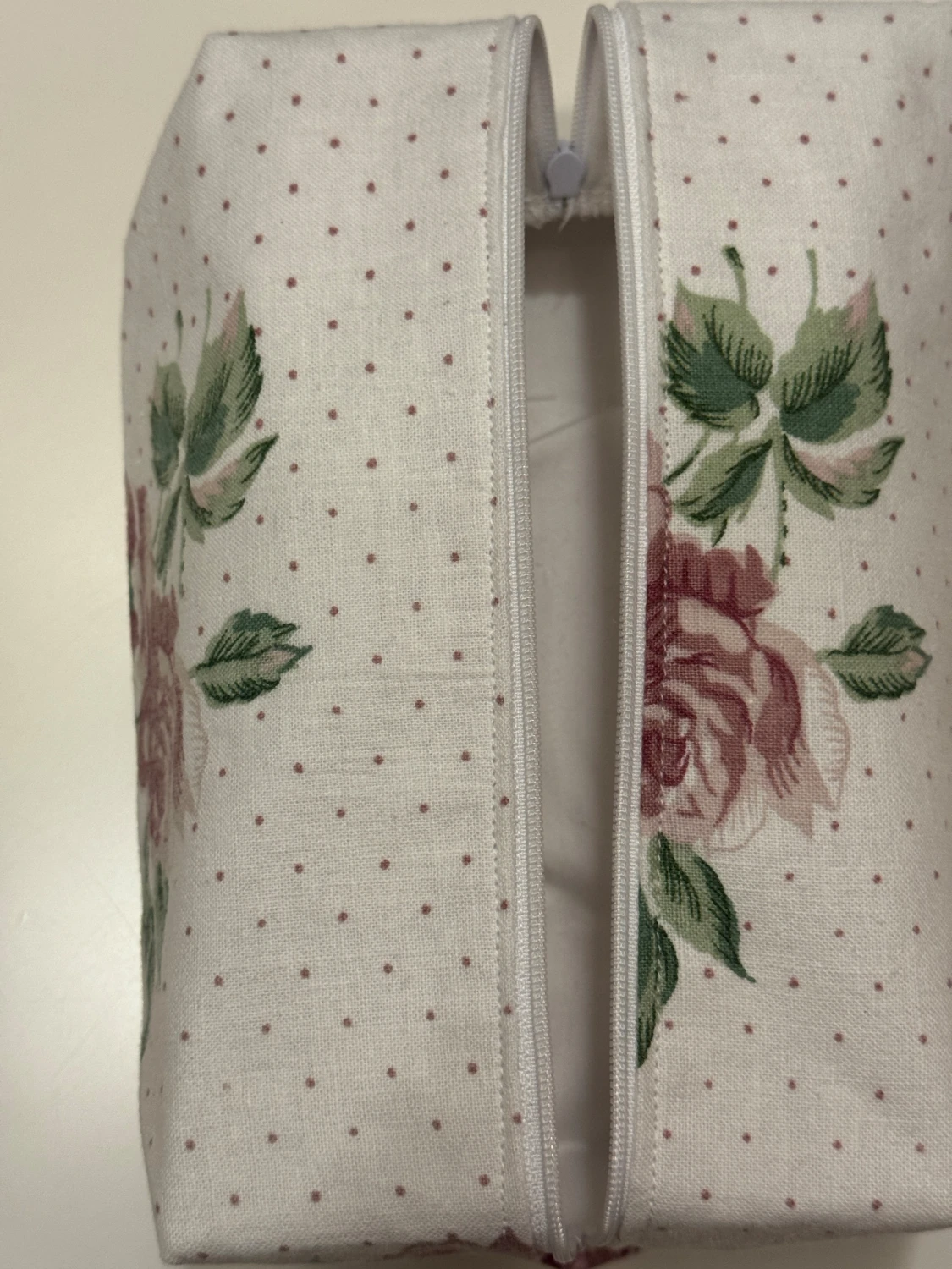 Handgjord necessär av second hand tyger - 2