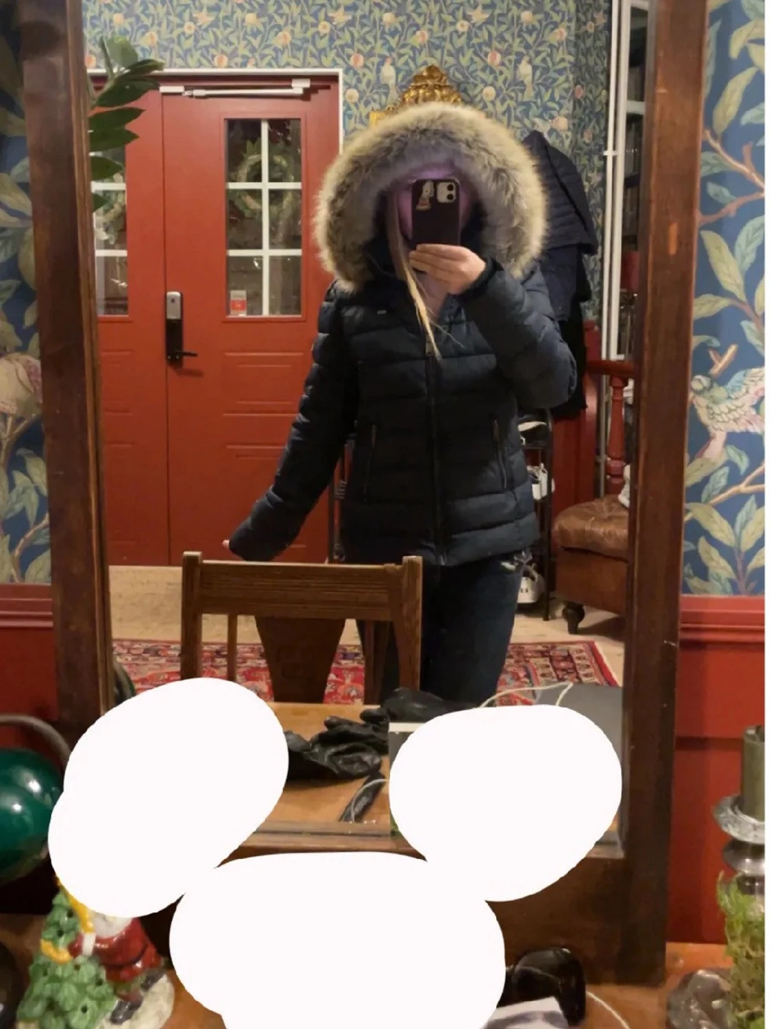 Mörkblå pufferjacka från Tommy Hilfiger