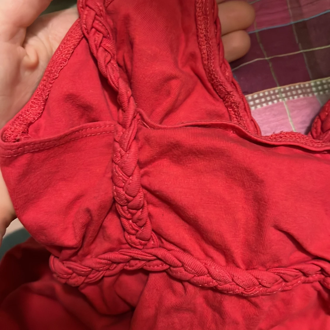 Rött babydoll linne från jung stil - 3